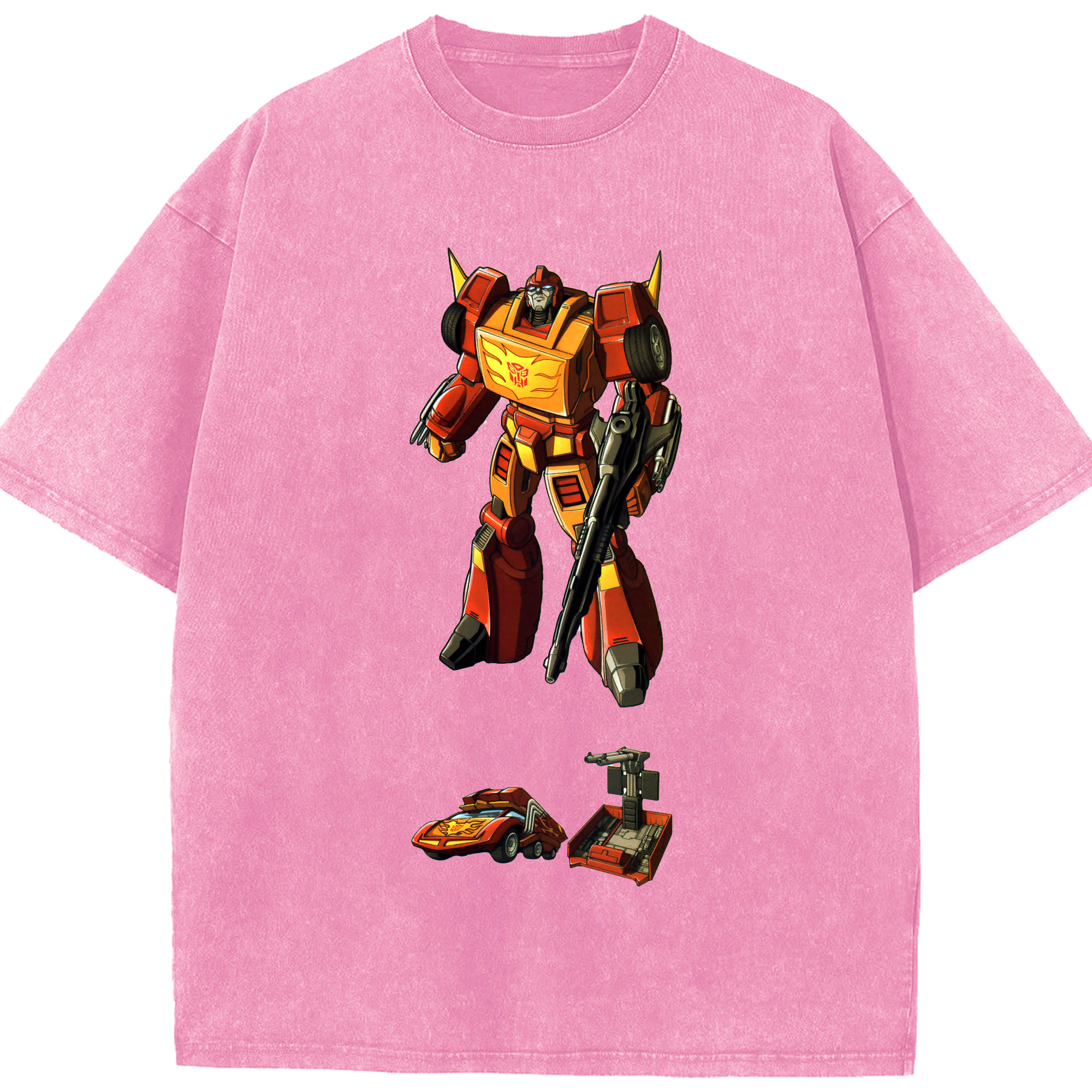 （画像用）  綿100% ヴィンテージ風 半袖Tシャツ（フロントプリント）
